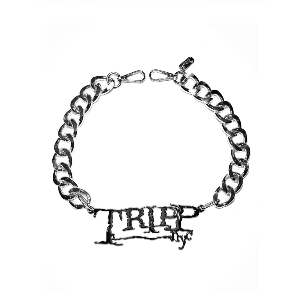Tripp NYC - Tripp NYC name plate Necklace - Silver coloured